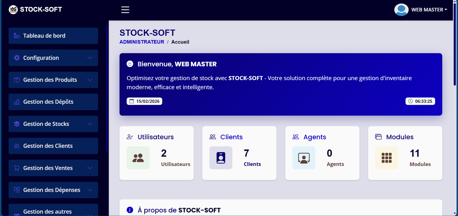 STOCK-SOFT Dashboard